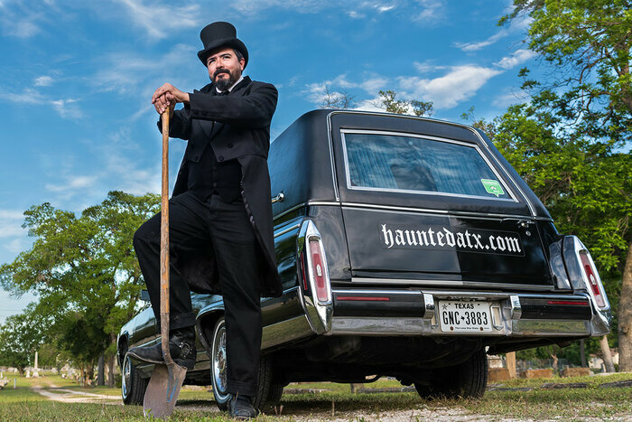Ride in Style with Haunted ATX Hearse Tours